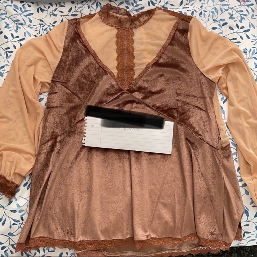Pol velvet shirt Small